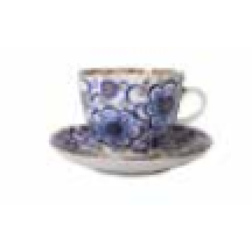 Winding Twig Coffee Cup and Saucer, Tulip Shape