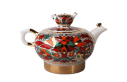 Red Cockerel Teapot, Family Shape