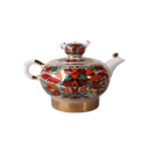 Red Cockerel Teapot, Family Shape