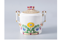 Moscow River Metallic Sugar Bowl, Heraldic Shape