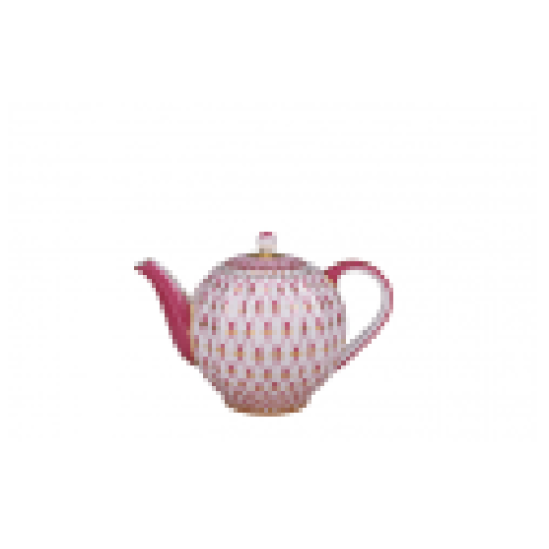 Net Blues 2 Teapot, Tulip Shape