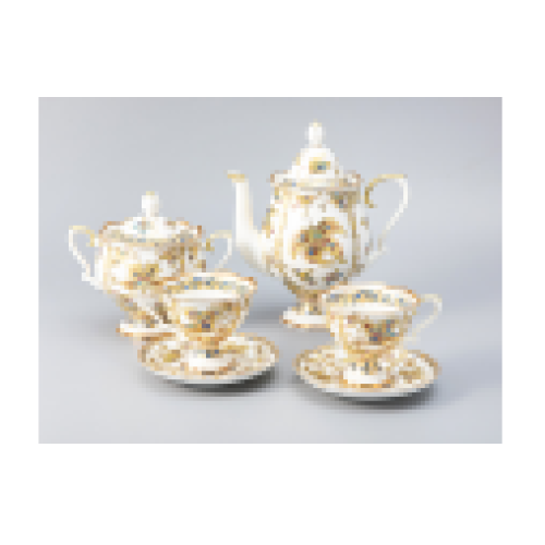 Fantastic Butterflies Coffee Set, Katerina Shape, for 6, 14 pieces