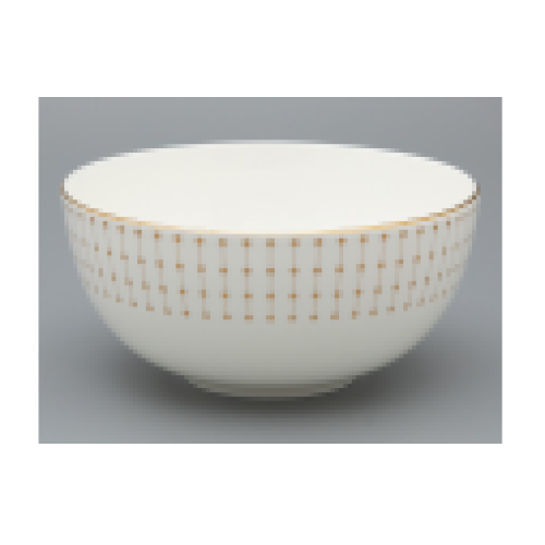 Azur Gold Salad Bowl, Eastern Shape, 195 x 90 mm