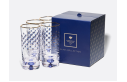 Cobalt Net Tall Glasses, 300 ml, Set of 4