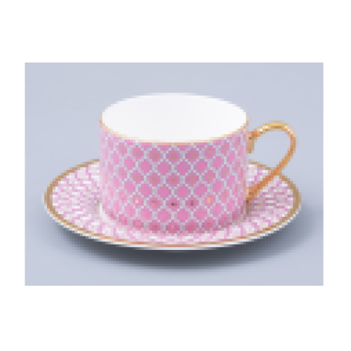 Coral 2 Cup and Saucer, Idyll Shape