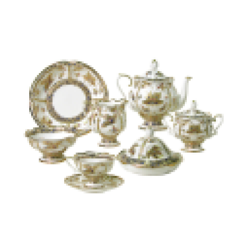 Fantastic Butterflies Tea Set, Katerina Shape, for 6, 30 pieces