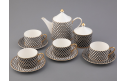 Nero Tea Set, Idyll Shape, for 4, 10 pieces