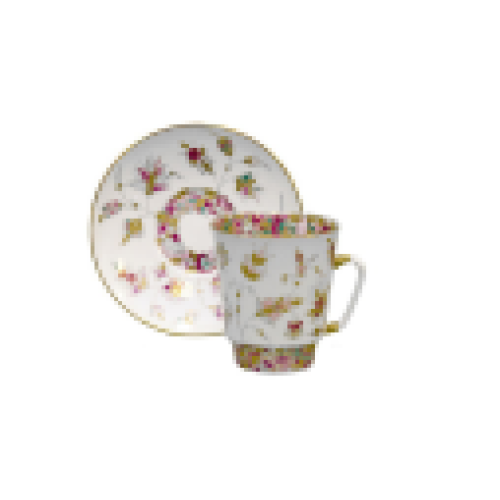 Golden Twigs Cup and Saucer, May Shape