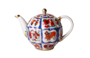 Russian Lubok Teapot, Tulip Shape