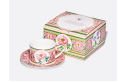 Wonderful Peony Cup and Saucer, Solo 2 Shape, 300 ml, Gift Set