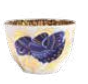 Golden Garden Handleless Coffee Cup, Tulip Shape