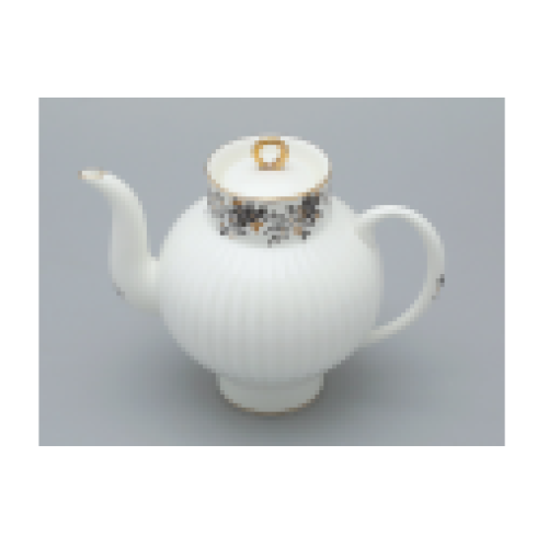 November Twigs with Edging Teapot, Wave Shape