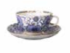 Winding Twig Tea Cup and Saucer, Tulip Shape