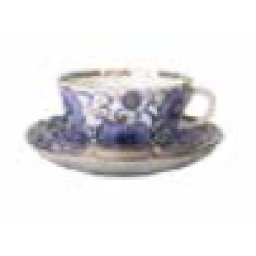 Winding Twig Tea Cup and Saucer, Tulip Shape