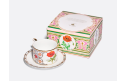 Oriental Poppy Cup and Saucer, Solo 2 Shape, 300 ml, Gift Set