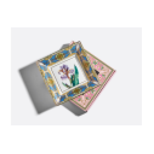 Delicate Iris Trinket Box, Square Shape, Gift Set