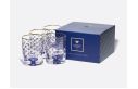 Cobalt Net Whisky Glasses, 220 ml, Set of 4