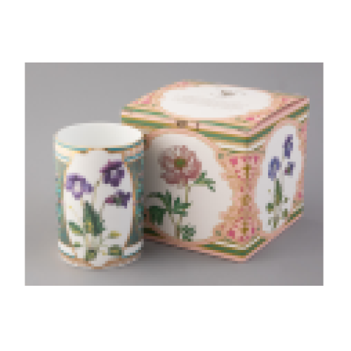 Violet Cut Mug, Solo Shape, 400 ml, Gift Set