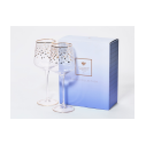 Azur Gold Wine Glasses, 430 ml, Set of 2