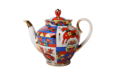 Folk Pattern Teapot, Spring Shape