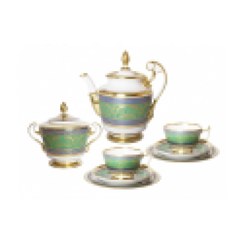 Golden-2 Tea Set, Alexandria Shape, for 6, 20 pieces, 52%