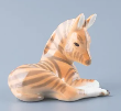 Lying Zebra Foal Figurine