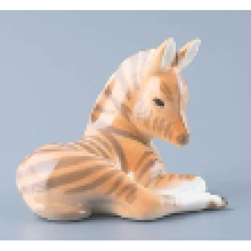 Lying Zebra Foal Figurine Lying Zebra Foal Figurine