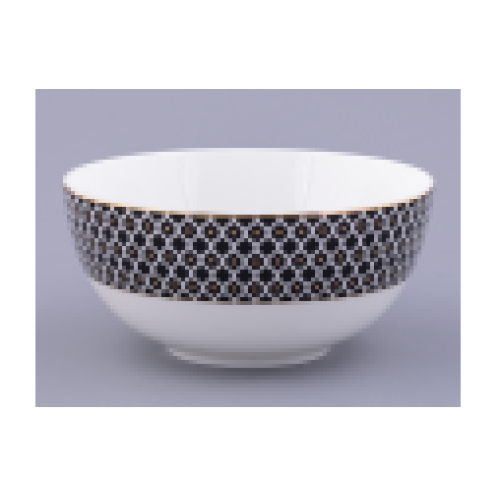Nero 2 Salad Bowl, Eastern Shape, 195 mm