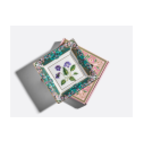Violet Cut Trinket Box, Square Shape, Gift Set