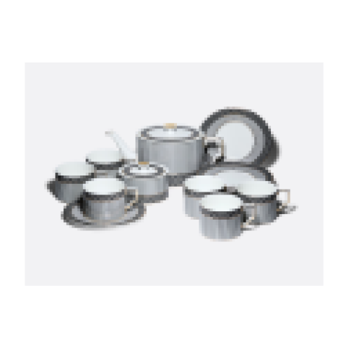 Elegant Tea Set, Elegy Shape, for 6, 14 pieces