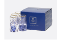 Cobalt Net Vodka Glasses, Set of 4