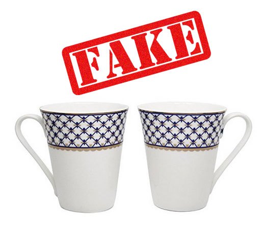 Fake Cobalt Net mugs