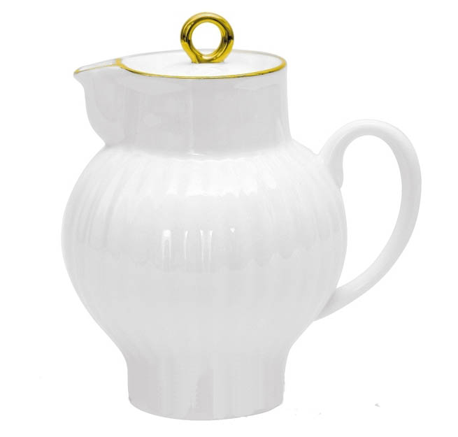 Porcelain Bone China Creamer Wave Golden Edge 9 oz /270 ml