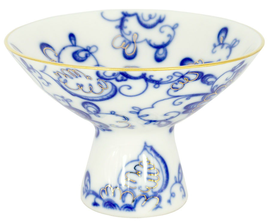 Lomonosov Porcelain Candy Ice Cream Vase Singing Garden