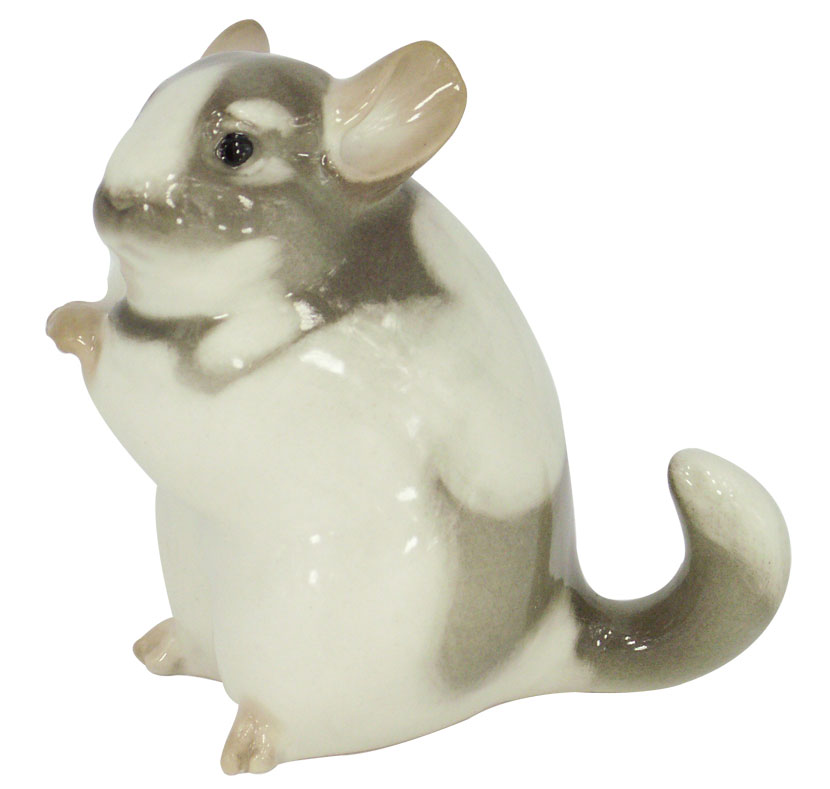 Chinchilla Standing Grey Lomonosov Porcelain Figurine