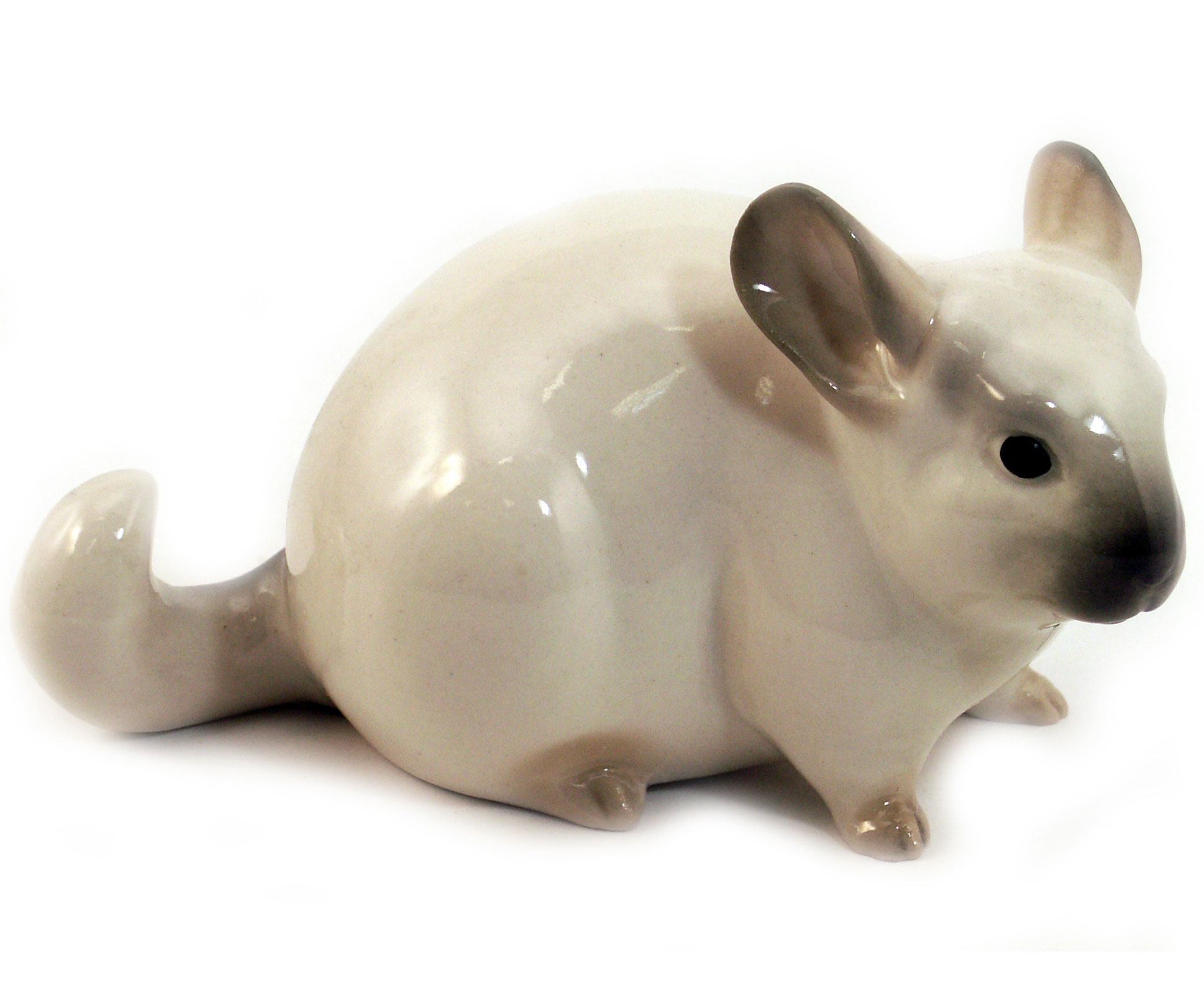Chinchilla Small Grey Lomonosov Porcelain Figurine