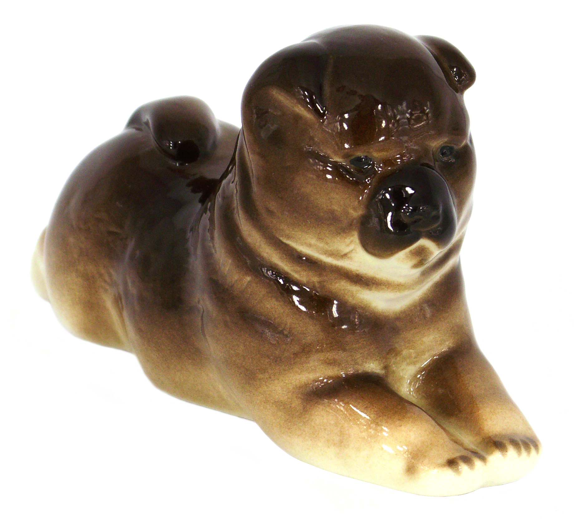 Chow Chow Dog Lomonosov Porcelain Figurine 
