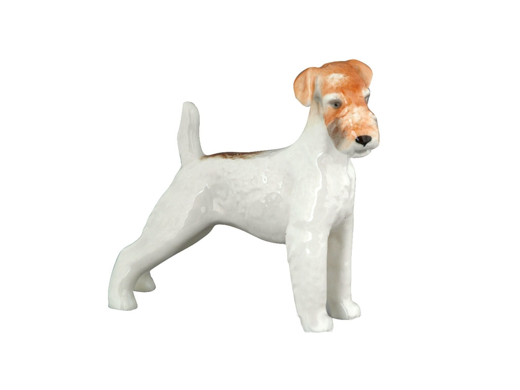 Fox Terrier Coarse-haired Dog Lomonosov Figurine