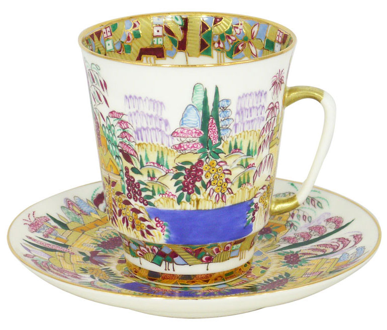 Cup and Saucer Bone China May Spring 5.6 fl.oz/165 ml 2 pc