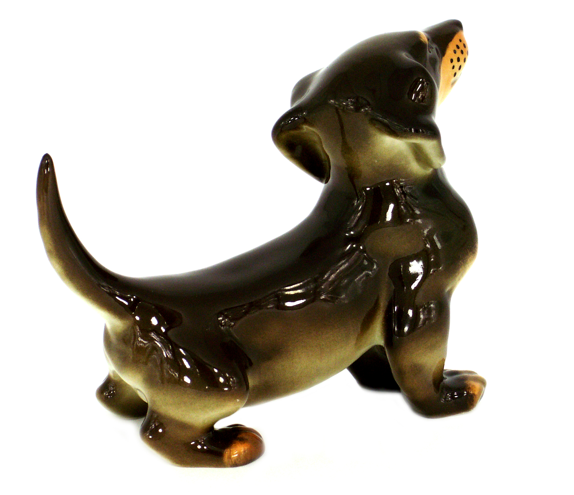 Dachshund Lomonosov Porcelain Figurine