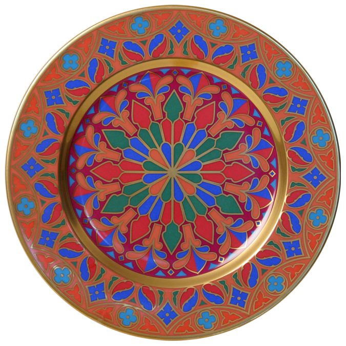 Decorative Wall Plate Mazarin Gothic #6 10.4"/265 mm Lomonosov Porcelain