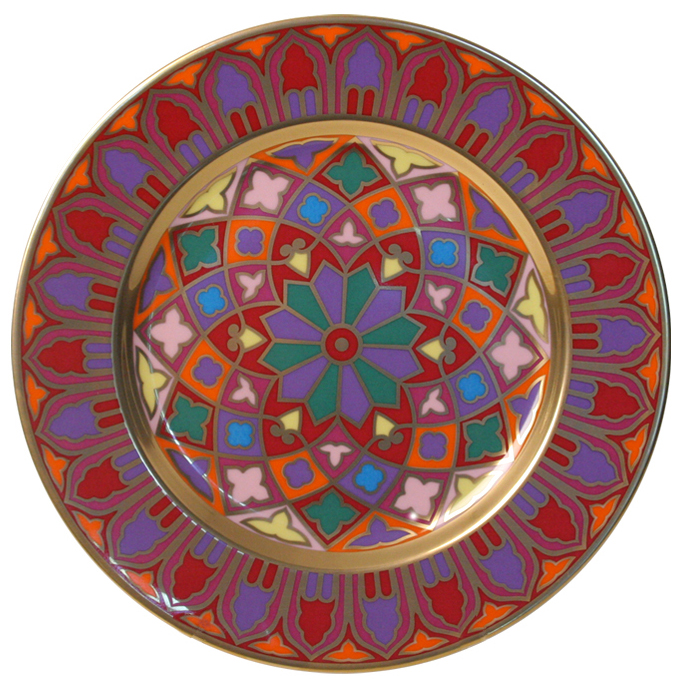 Decorative Wall Plate Mazarin Gothic #8 10.4"/265 mm Lomonosov Porcelain