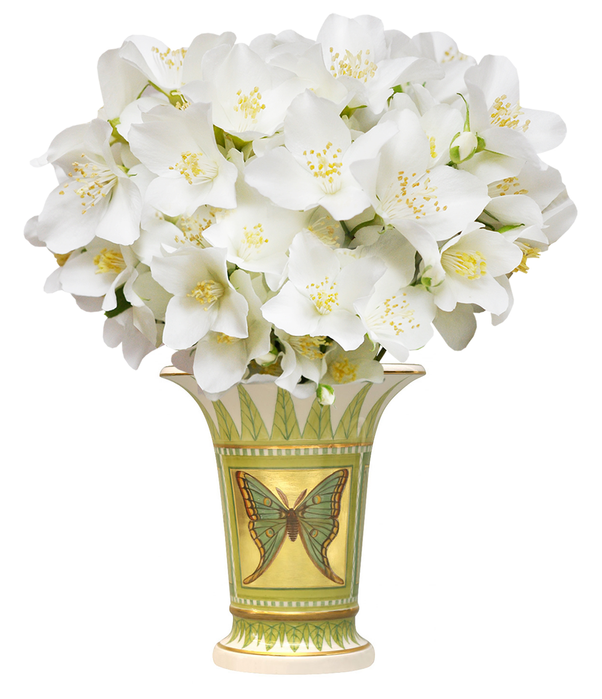 Flower Vase Empire Style Butterfly Lomonosov Porcelain