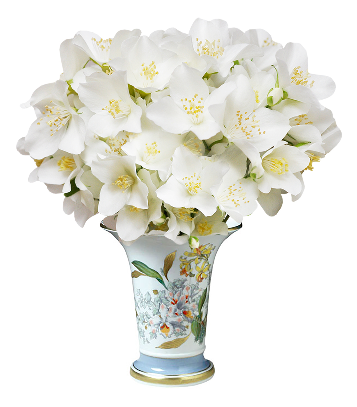 Flower Vase Empire Style Lily Lomonosov Porcelain