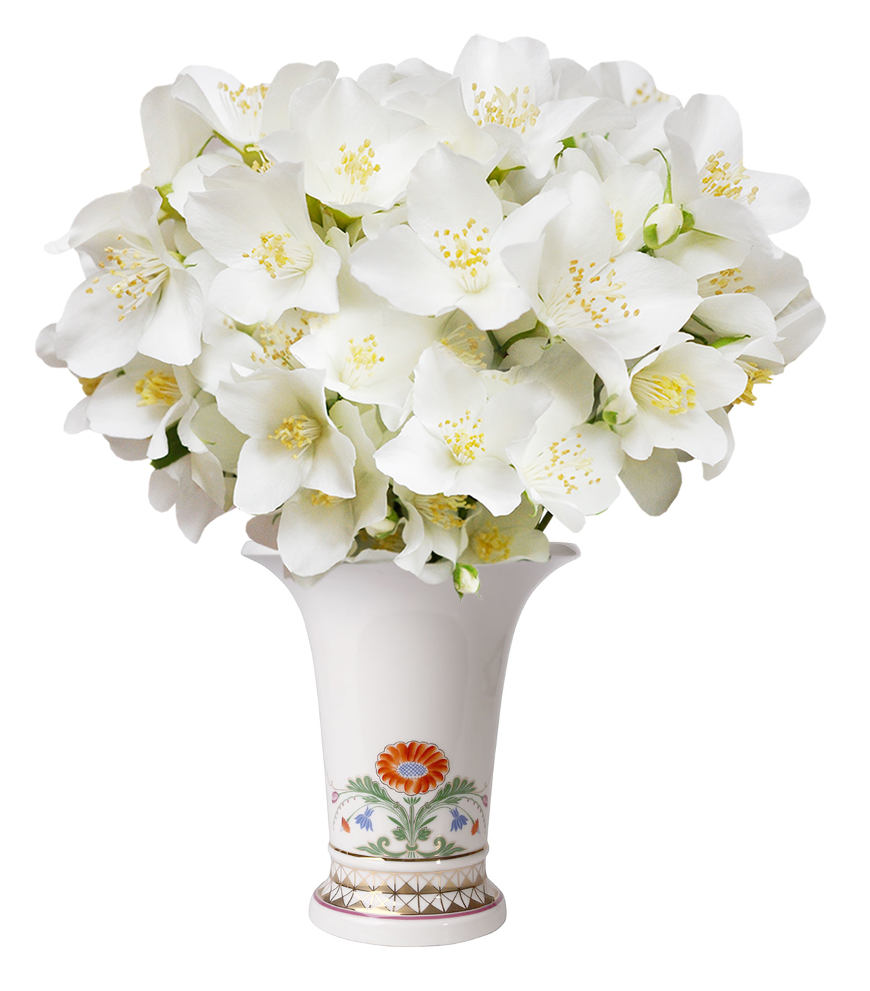Flower Vase Empire Style Moscow River Lomonosov Porcelain