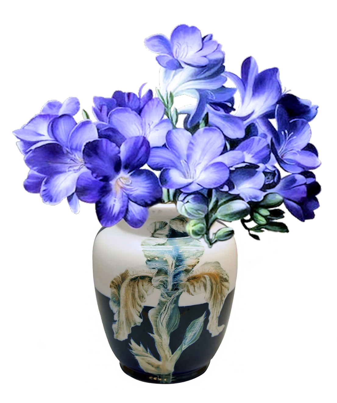 Flower Vase Magic Iris Lomonosov Porcelain