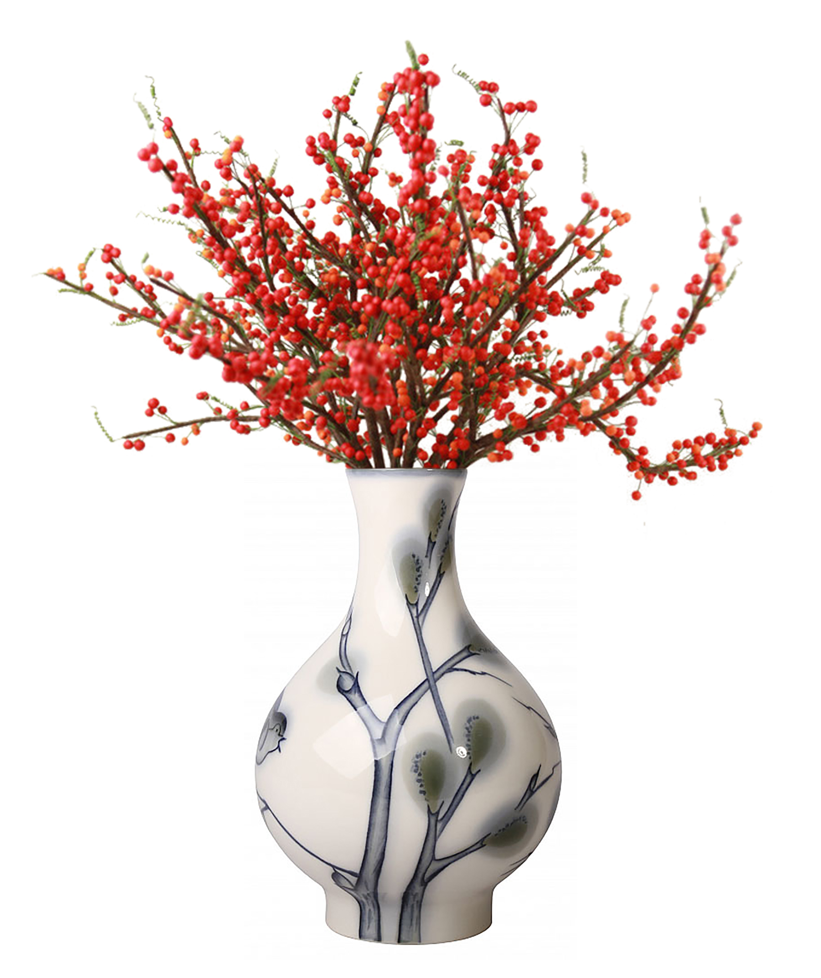 Flower Vase Willow Lomonosov Porcelain