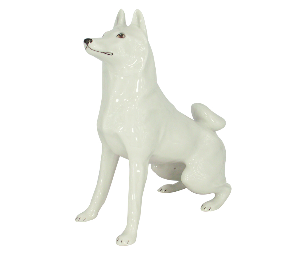 Husky Dog Lomonosov Figurine