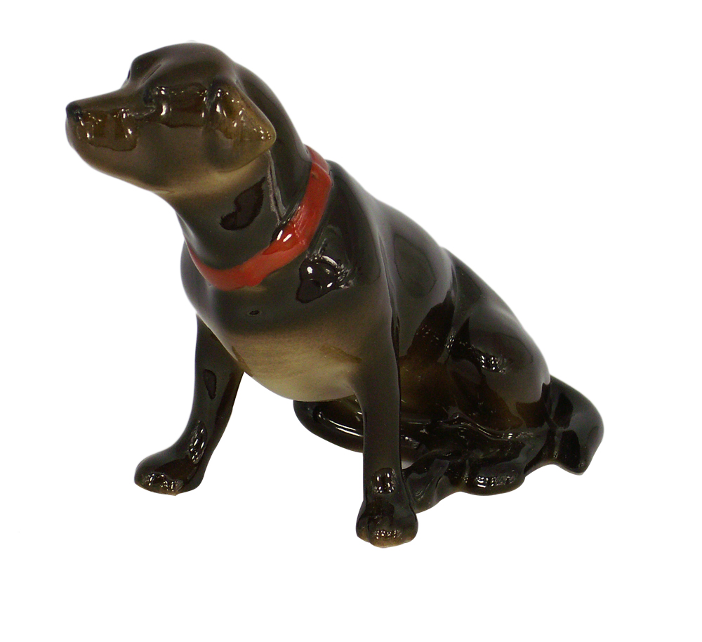 Labrador Dog Brown Chocholate Colored Lomonosov Figurine