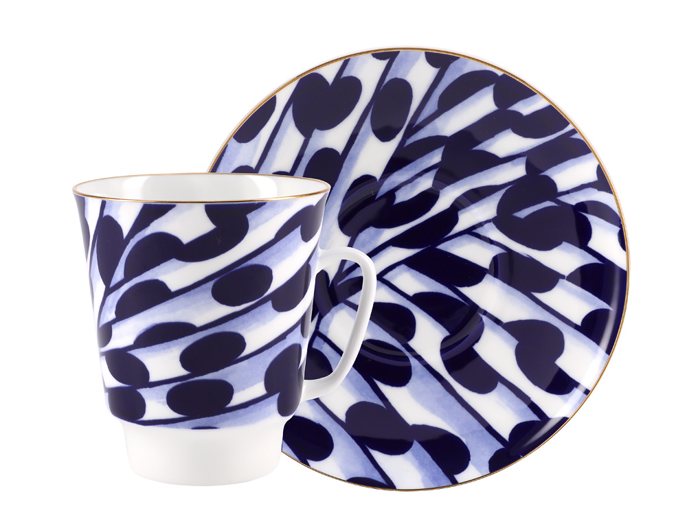 Lomonosov Bone China Porcelain Coffee Cup May Melody 5.6 fl.oz/165 ml 2 pc
